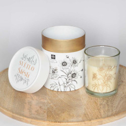 Svíčka v dárkovém obalu - SVĚTLO ŠTĚSTÍ