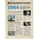 Narozeninové noviny 1954 s vlastním textem