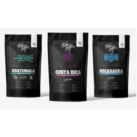 Degustační sada kávy STŘEDNÍ AMERIKA 3x100 g