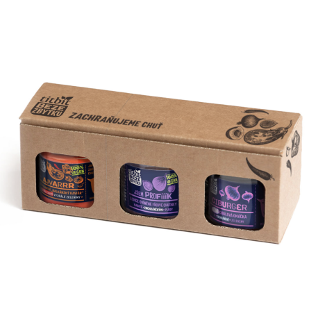 Dárkové balení chutney - Profííík, Ajvarrr, Ciburger Mild