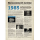 Narozeninové noviny 1985 s vlastním textem a fotografií