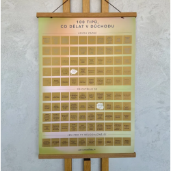 Stírací plakát - 100 tipů, co dělat v důchodu