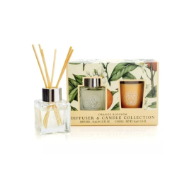 Dárková sada difuzéru a svíčky "Pomerančový květ"