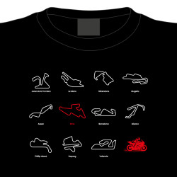 Tričko - okruhy Moto GP